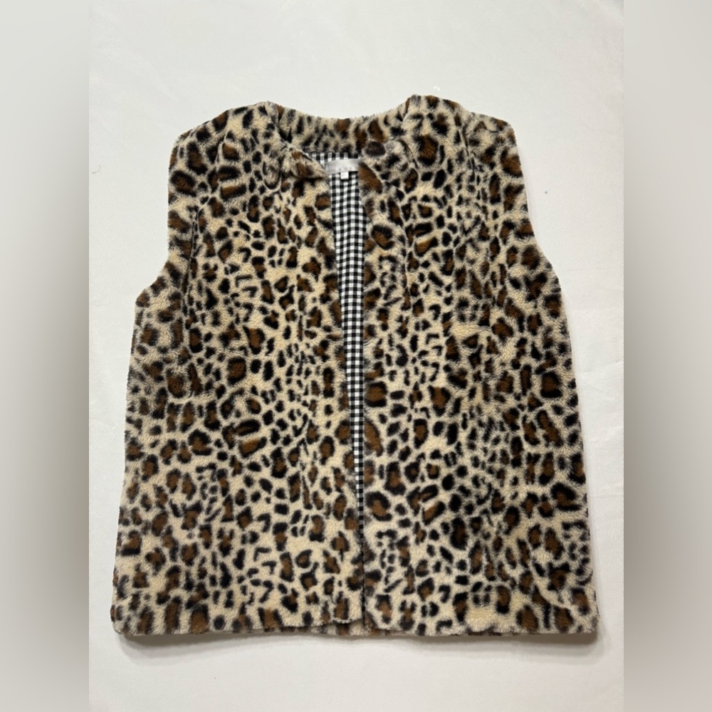 Faux Fur Leopard Vest